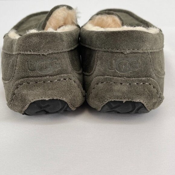 UGG Men's Ascot Slippers Charcoal Size 8 Slip On Casual Comfort - Picture 3 of 12